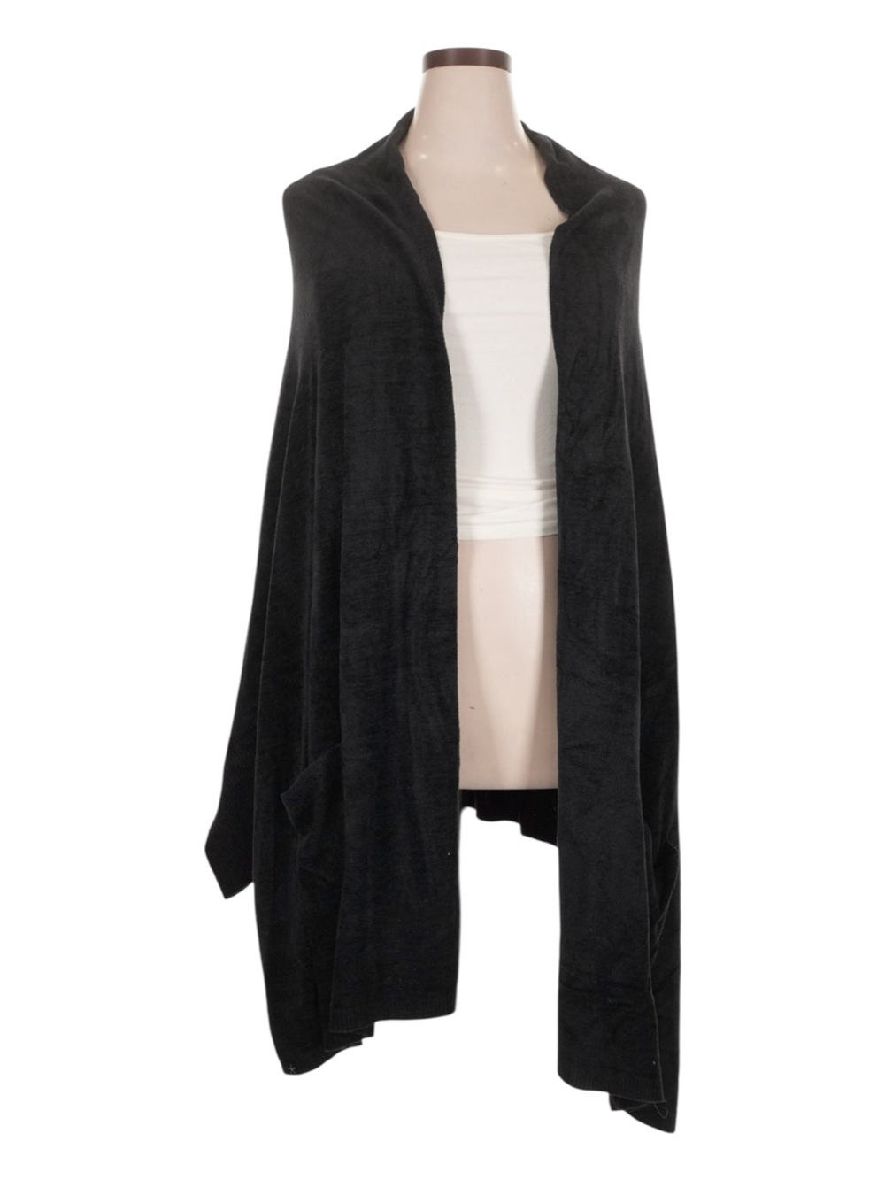 Barefoot Dreams CozyChic Ultra Lite Blanket Wrap Black 2X Plus NWT Pockets - Picture 2 of 14